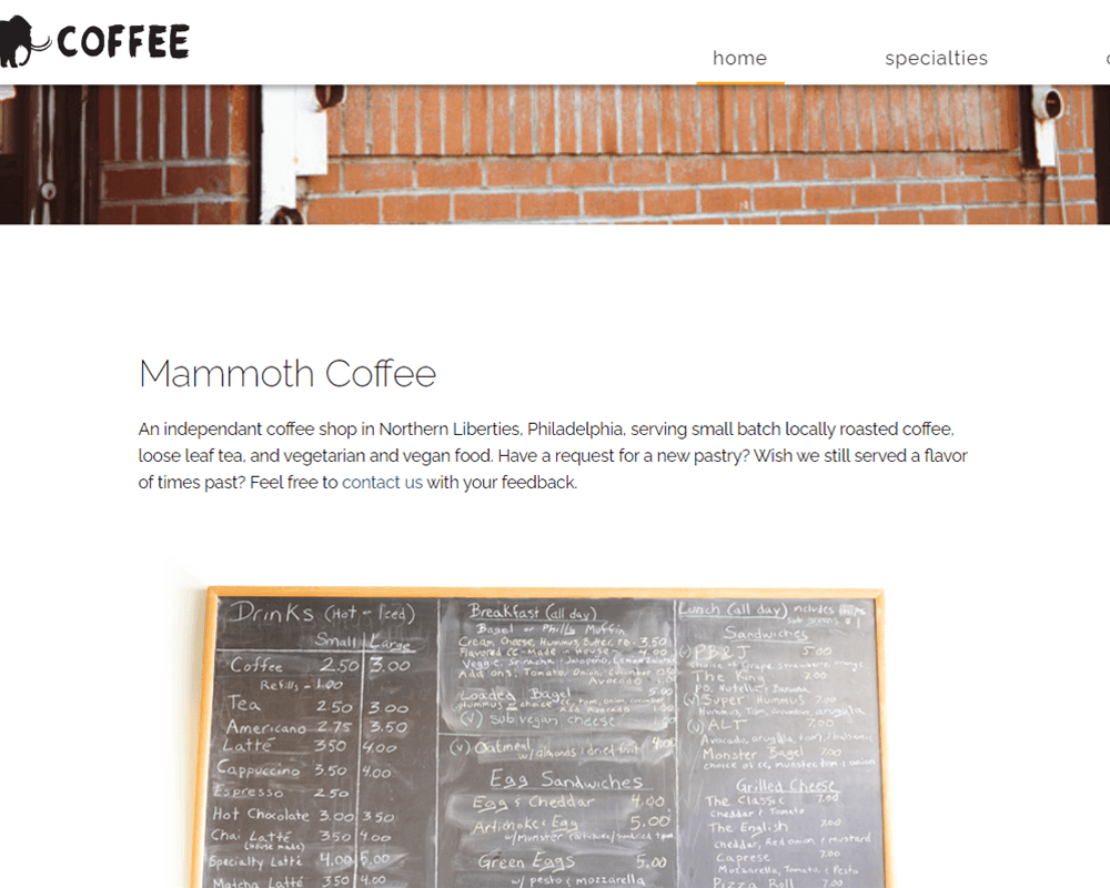 Mammoth Coffee screenshot