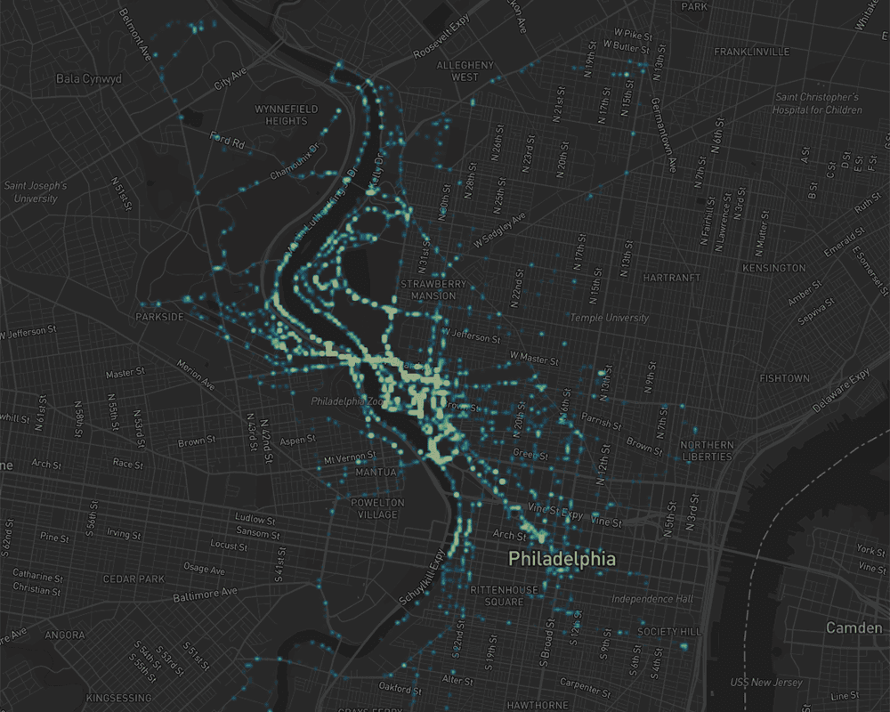 Personal Heatmap screenshot