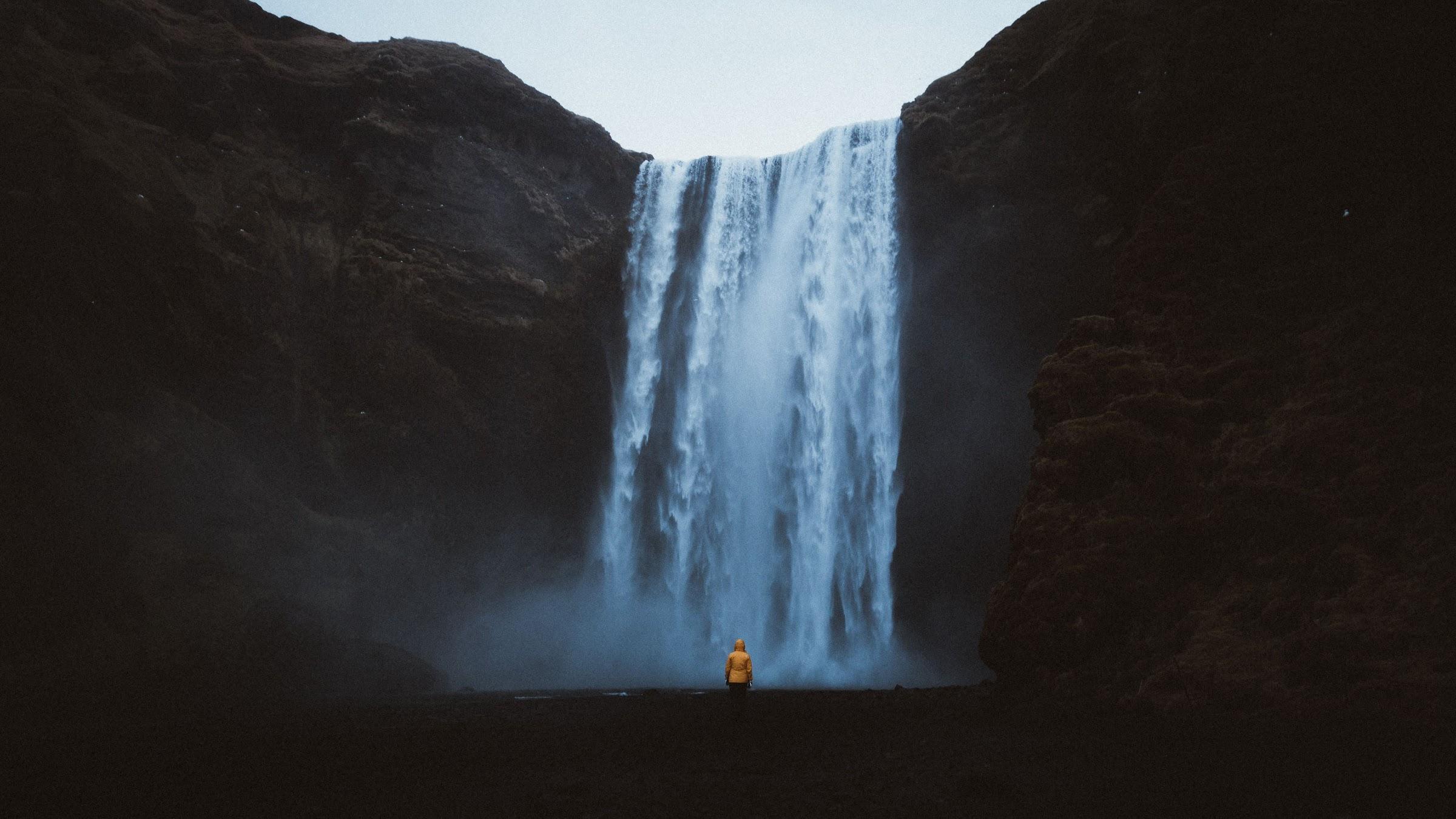 Iceland waterfall