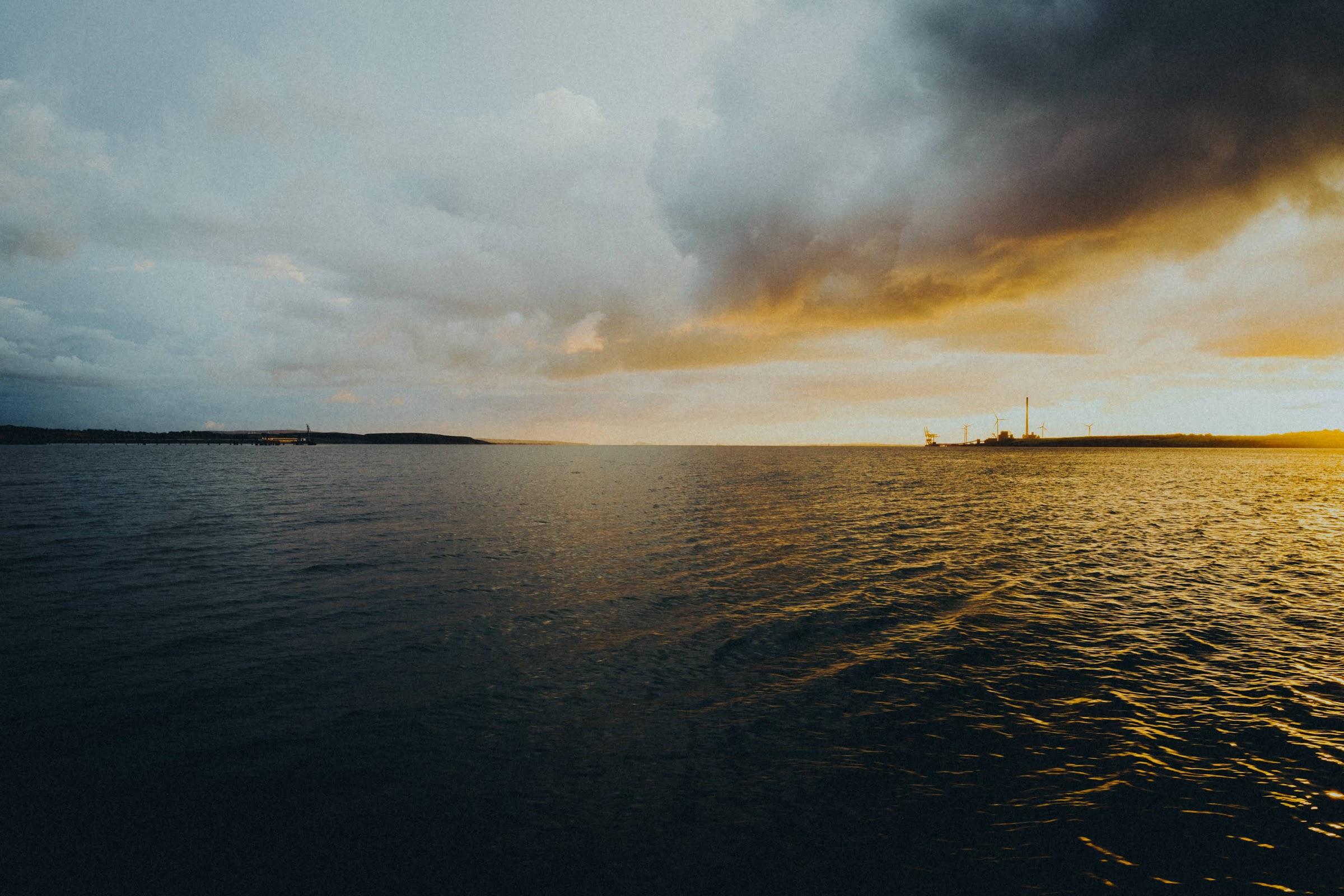 Irish Sunset from a ferry