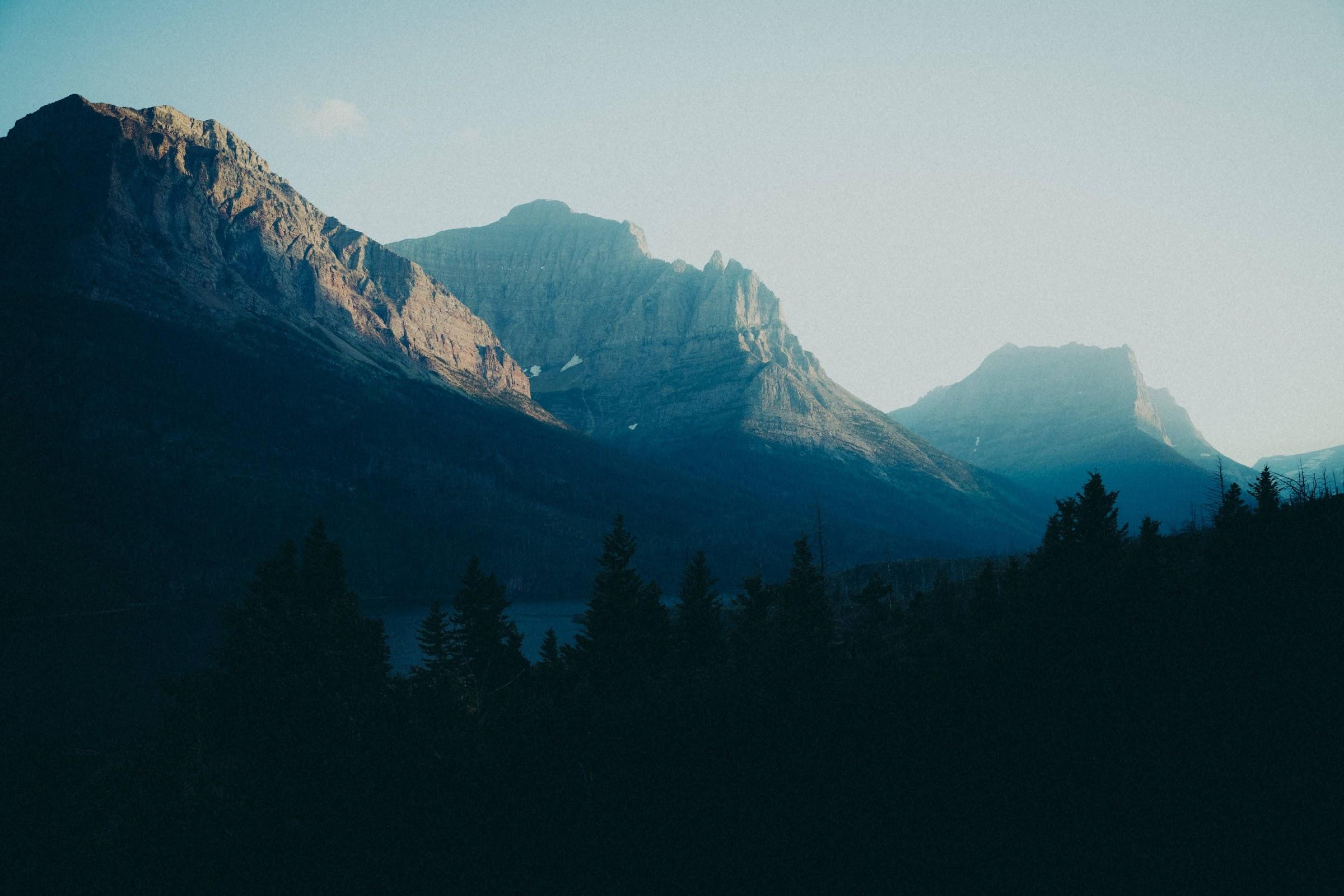 Glacier West side sunset