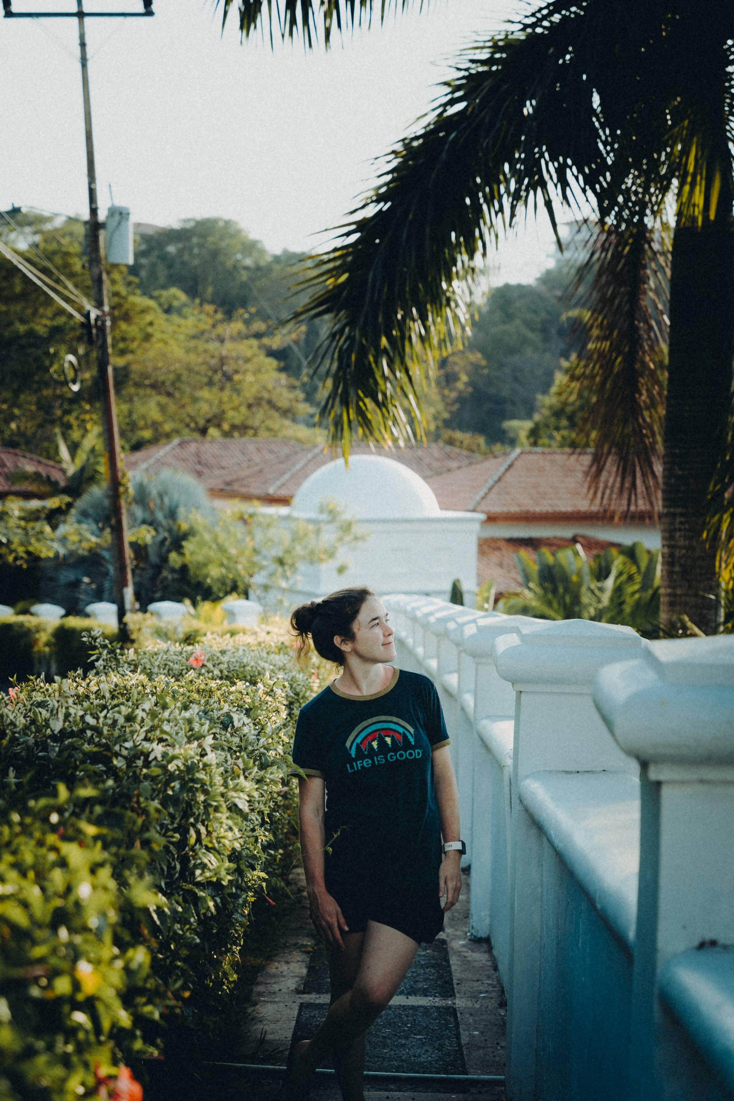 Leafy sunset protrait in Costa Rica